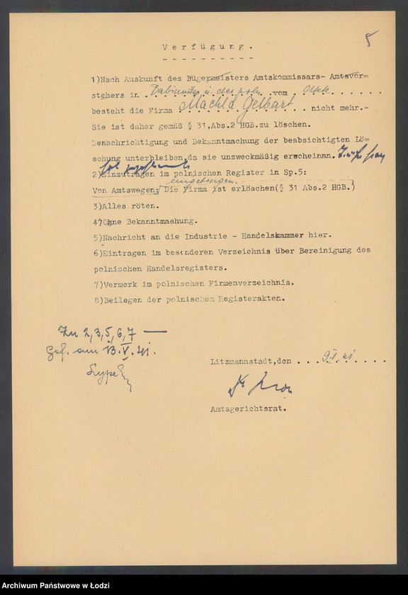 Obraz 7 z jednostki "Machla Gelbard- sprzedaż galanterii i bielizny"