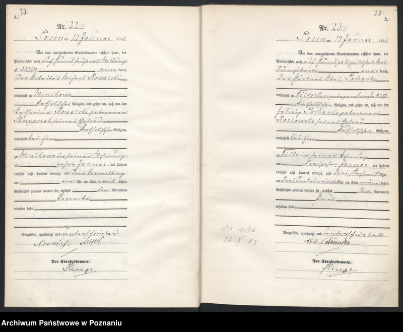 Obraz 14 z jednostki "Księga urodzeń t. I"