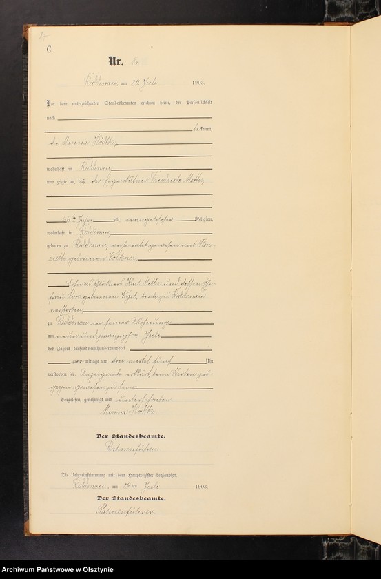 image.from.unit.number "Sterbe-Neben-Register Nr 1 - 23"