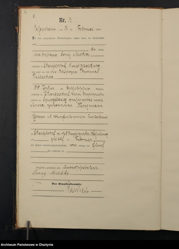 image.from.unit.number "Sterbe-Haupt-Register Nr 1 - 101"