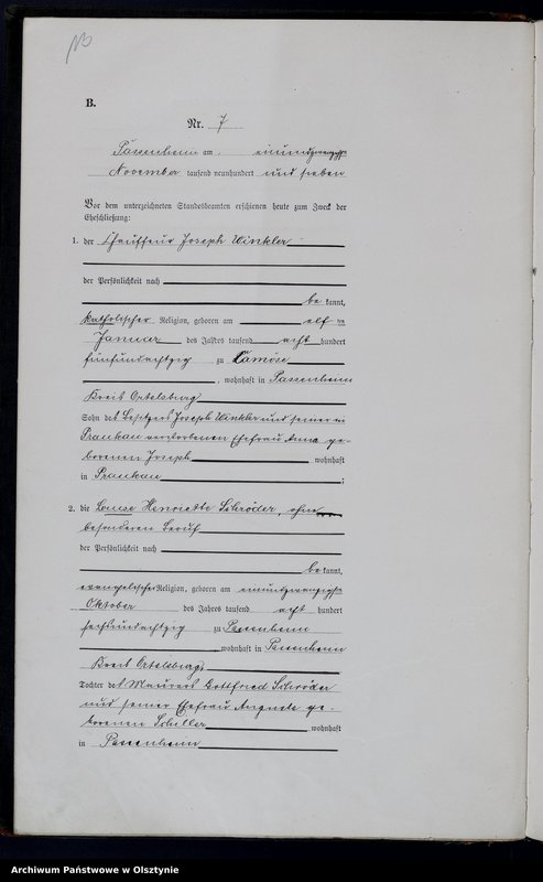 image.from.unit.number "Heirats-Haupt-Register Nr 1 - 9 [1907], Nr 1-11 [1908], Nr 1-16 [1909], Nr 1-12 [1910]"