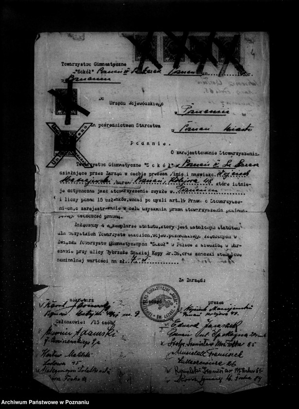 Obraz 8 z jednostki "/Towarzystwo Gimnastyczne Sokół Poznań IV św. Łazarz w Poznaniu - rejestracja/"