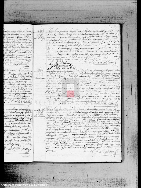 image.from.unit.number "Duplikat akt urodzonych, zaślubionych i zmarłych Starozakonnych w Okręgu Bożniczym Sereje na rok 1866"