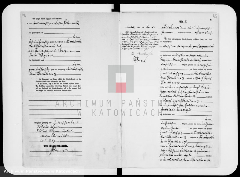 image.from.unit.number "Księga małżeństw za rok 1885 [nr 1 - 88]"