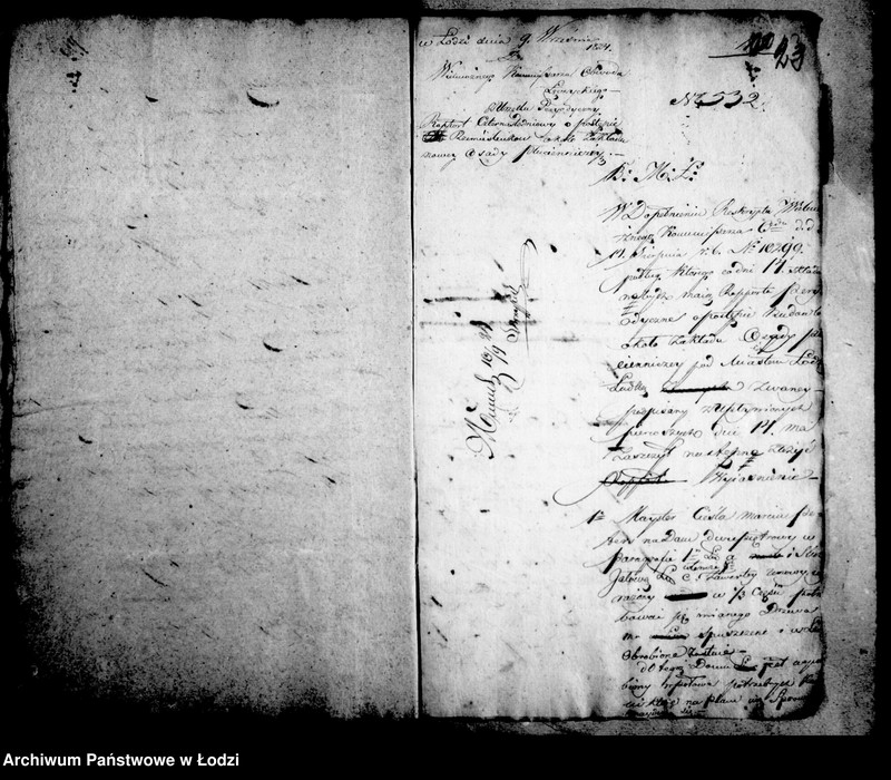 Obraz 19 z jednostki "Akta tyczące się urządzenia bielnika 1824"