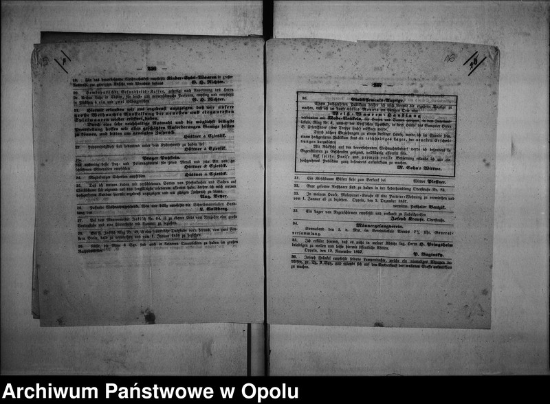 Obraz 15 z jednostki "Acta der Polizei - Verwaltung zu Oppeln betreffend gewerbl[iche] Anlage die Gasanstalt Vol. I"