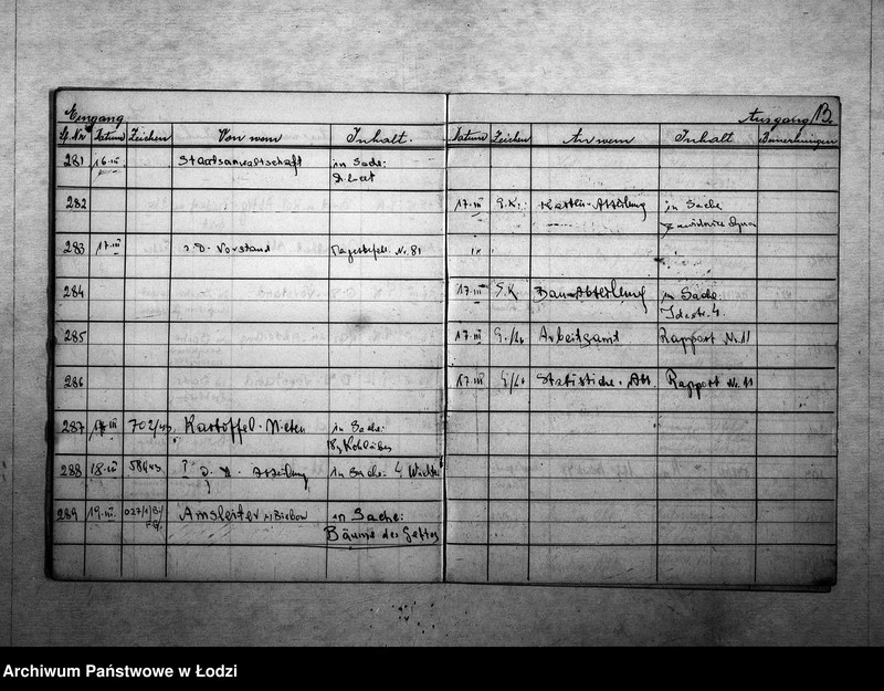 Obraz 17 z jednostki "[Dziennik korespondencji przychodzącej i wychodzącej IV rewiru]"