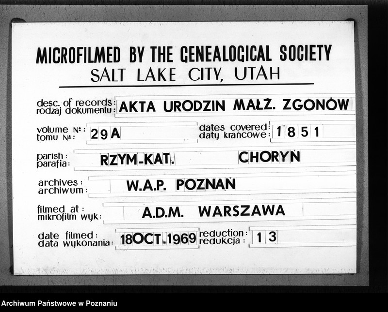 Obraz 10 z jednostki "Duplikat urodzonych, małżeństw i zgonów"