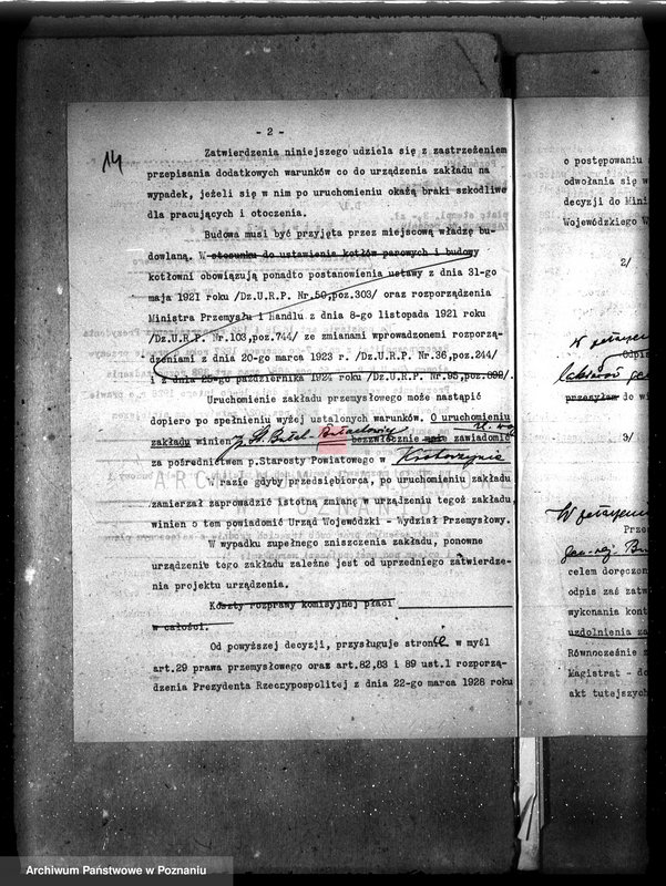 image.from.unit.number "Zatwierdzenie zakładu przemysłowego fabryki lakierów i politury własność Bułak-Bałachowicz w Krotoszynie nr rej. 573"