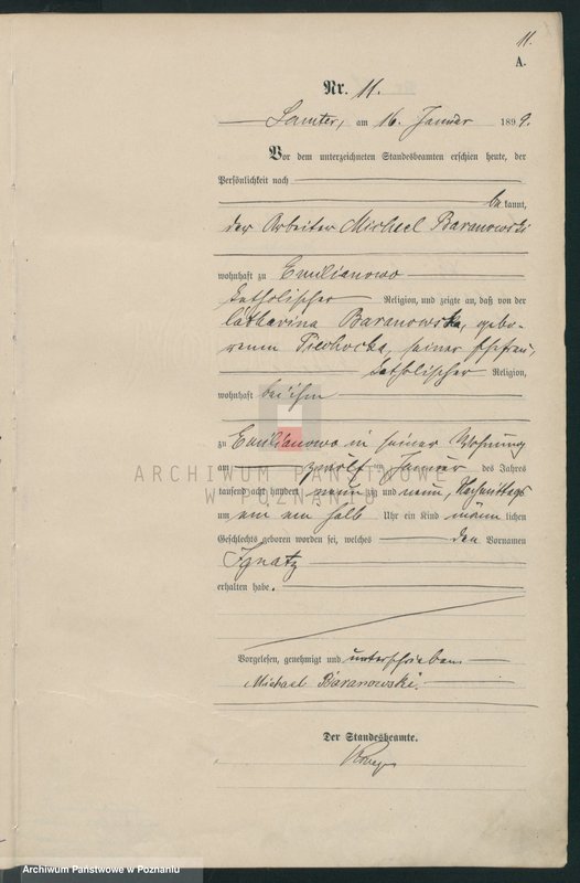 Obraz 14 z jednostki "Geburts-Haupt-Register"
