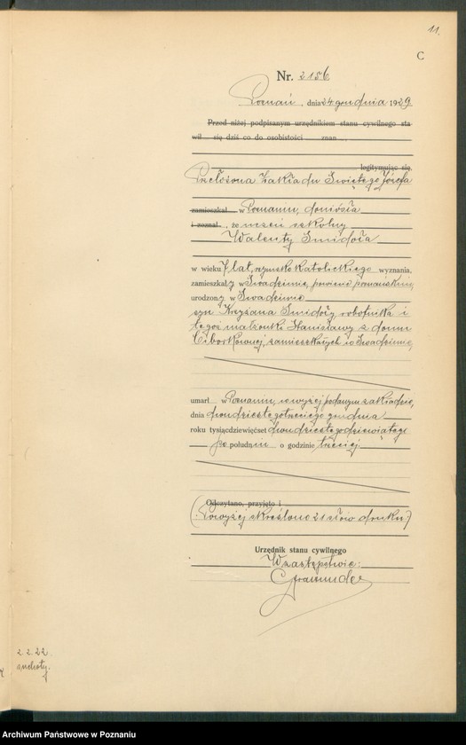 Obraz 13 z jednostki "Księga miejscowa zgonów tom V [Rejestr główny zgonów]"