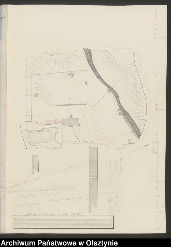 image.from.unit.number "[Plan parku w Gorzechówku, pow. Brodnica należacego do A. Bieling]"