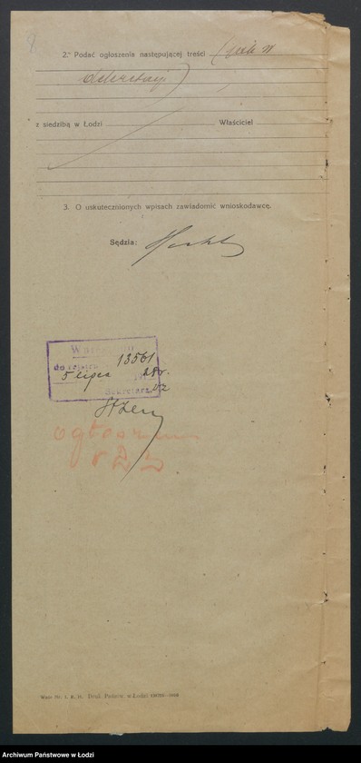 Obraz 10 z jednostki "Chaim Eksztein i s-ka - przędzalnia"