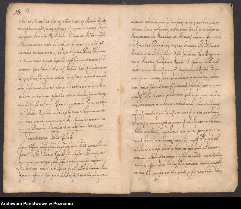 Obraz 20 z jednostki "Protocolon actorum officii consularis Posnaniensis."