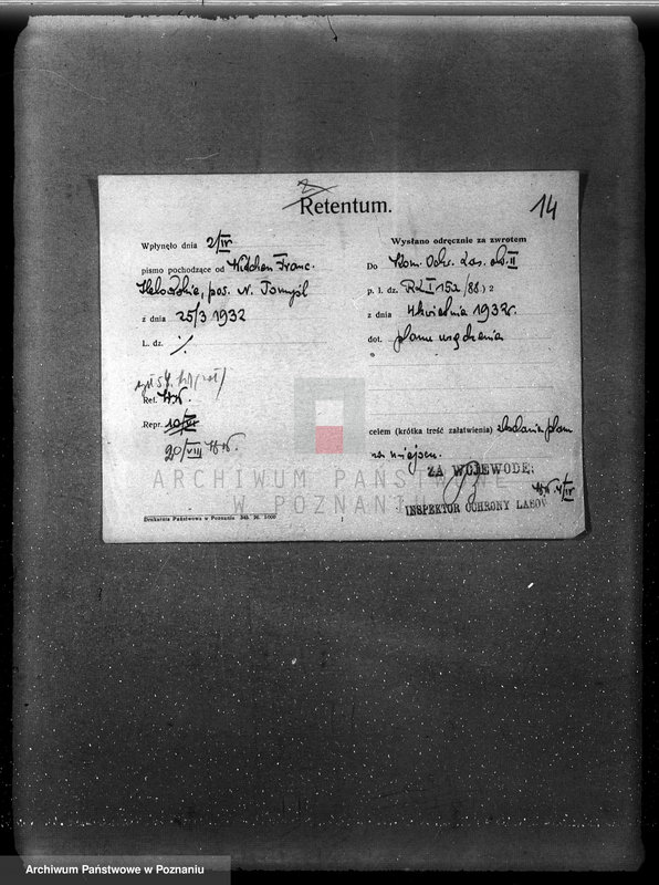 Obraz 18 z jednostki "/Nadzór nad gospodarką w lasach majątku Lubień-Helowskie w powiecie nowotomyskim"