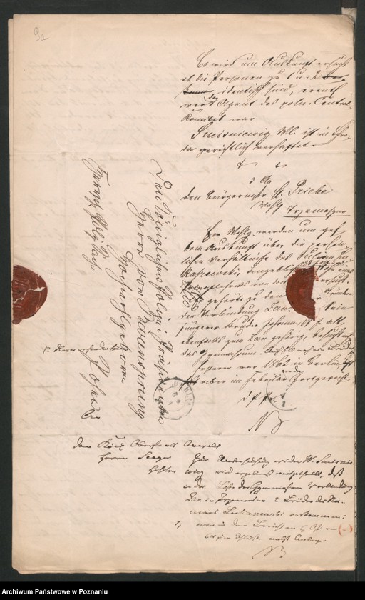 Obraz 16 z jednostki "A. betr. den österreichischen Untertan Nowina von Smaglowski, den Wladislaus Smisniewicz, Student aus Schroda, den Ludwik von Smoleński, Gutsbesitzer aus Plock"