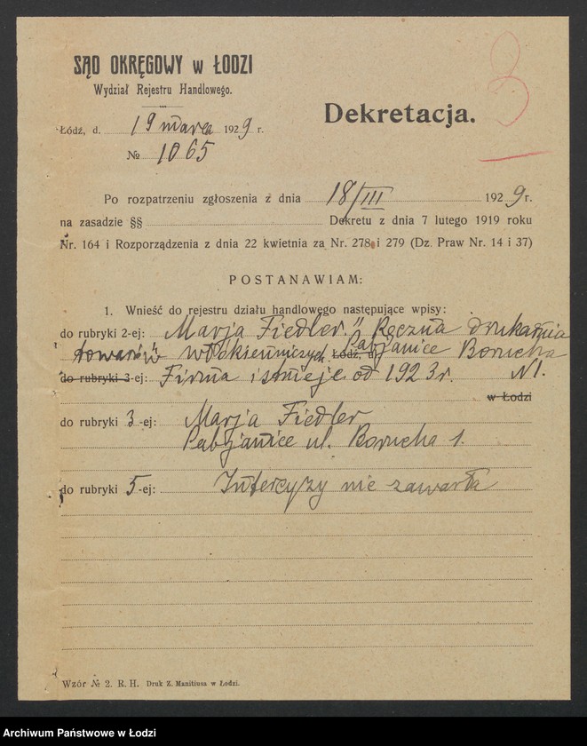 Obraz 5 z jednostki "Marja Fiedler- ręczna drukarnia towarów włókienniczych"