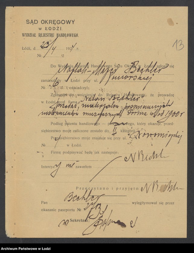 Obraz 15 z jednostki "Natan Bechler- sprzedaż materiałów piśmiennych i muzycznych"