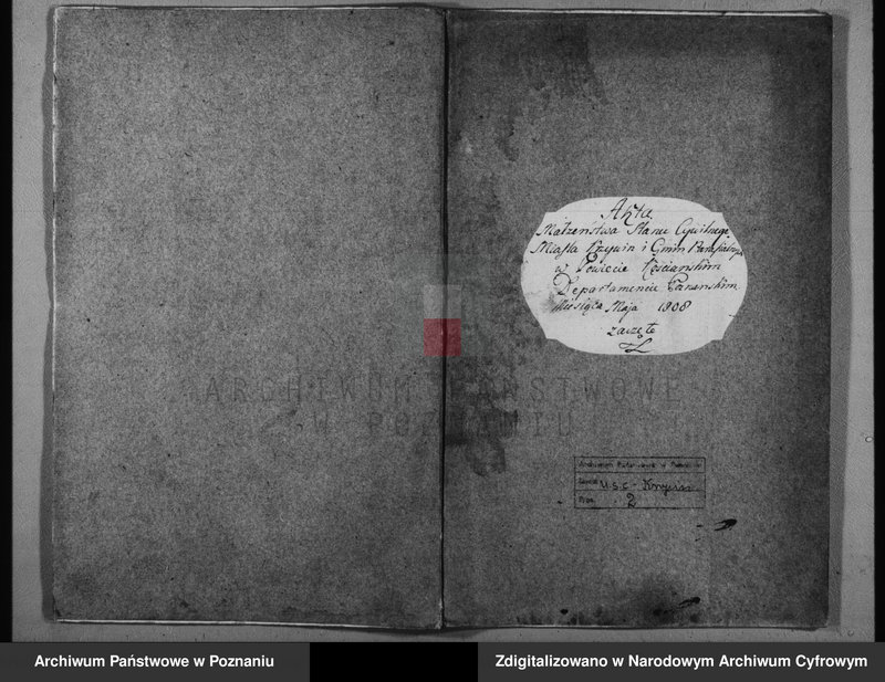 image.from.team "Akta stanu cywilnego Parafii Rzymskokatolickiej Krzywiń (pow. kościański)"