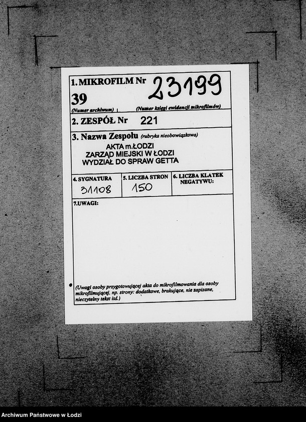 Obraz 2 z jednostki "339 Filztiefel U-Z.[Korespondencja i zamówienia]"