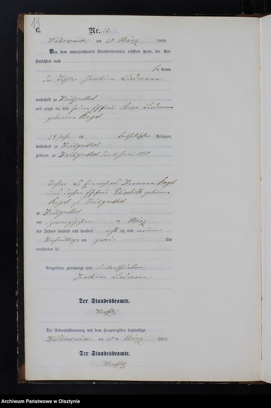 image.from.unit.number "Sterbe-Neben-Register Nr 1 - 43"