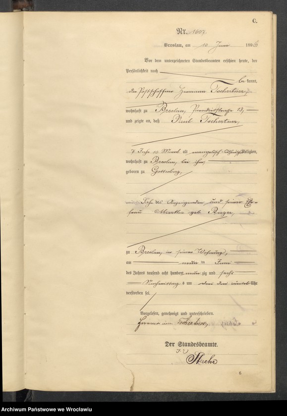 image.from.unit.number "Sterbe-Haupt-Register Breslau II 1896 Band 5"