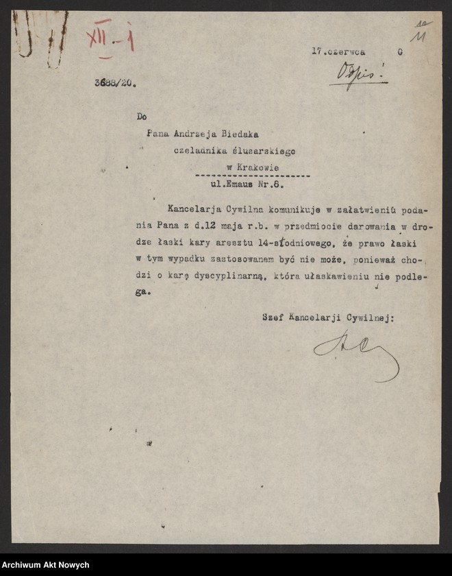 image.from.unit.number "Podania (skargi i zażalenia), tom II"