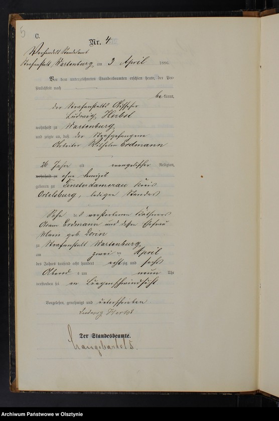 image.from.unit.number "Sterbe-Haupt-Register Nr 1 - 16"