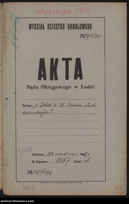 Obraz 2 z jednostki "Silk – Musia Lichtensztajn- wyrób towarów włókienniczych"