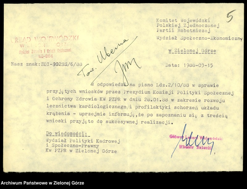 Obraz 7 z jednostki "Zdrowie. Materiały Komisji Polityki Społecznej i Ochrony Zdrowia przy KW"