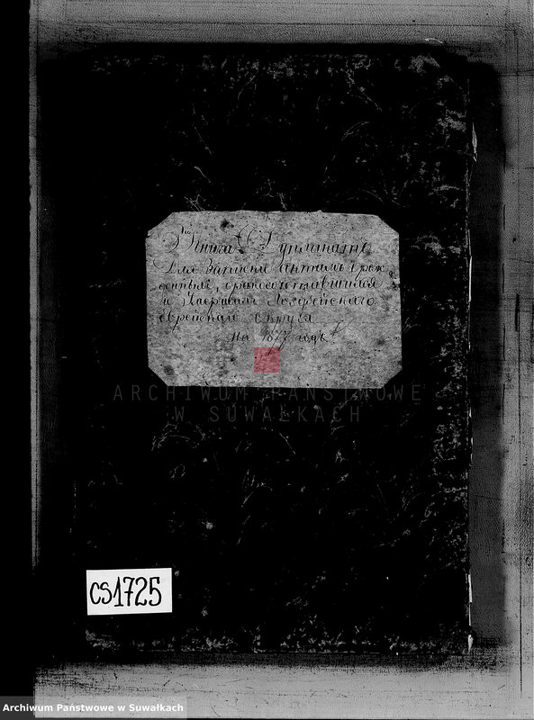 image.from.unit.number "Kniga duplikat dlja zapiski aktov o roždennych, brakosočetavšichsja i umeršich Lozdzejskogo Evrejskogo Okruga na 1877 god"