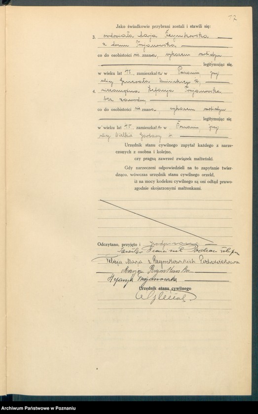 Obraz 19 z jednostki "Księga miejscowa małżeństw tom II [Rejestr główny małżeństw]"