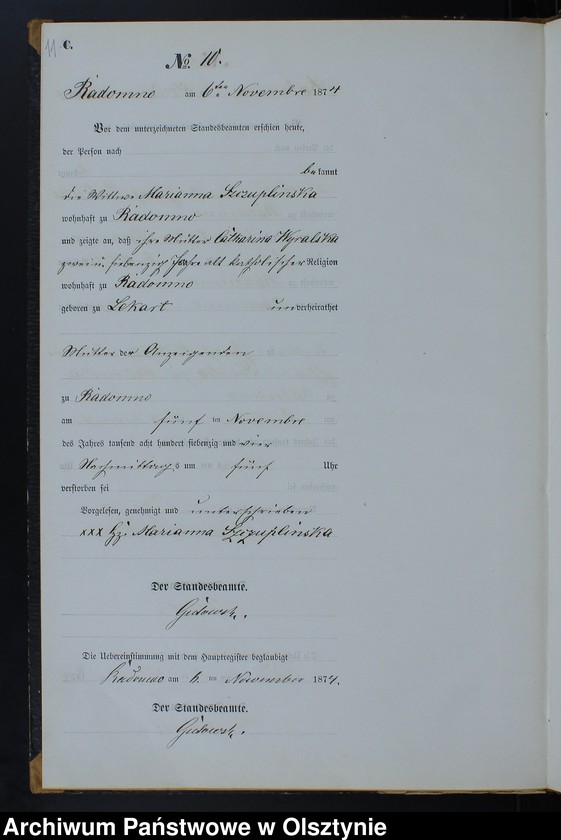 image.from.unit.number "Sterbe-Neben-Register Nr 1 - 19"