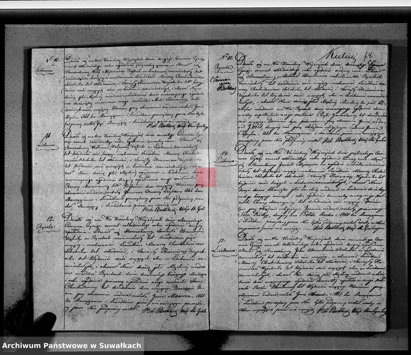 image.from.unit.number "Księga Duplikat Aktow Urodzonych, Zaślubionych i Zeszłych wyznania Mojżeszowego Okręgu Wiejsieie na rok 1840 sporządzona"