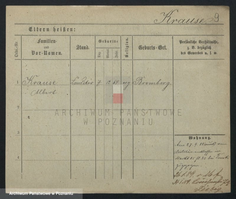 Obraz 9 z jednostki "Krause (samotni mężczyźni i kobiety do Irmgard)"