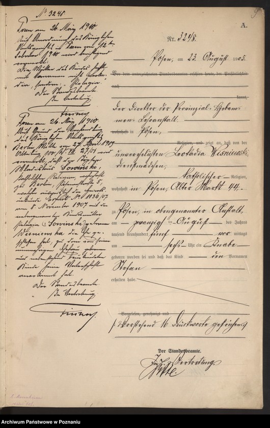 Obraz 11 z jednostki "Księga miejscowa urodzeń tom VII"