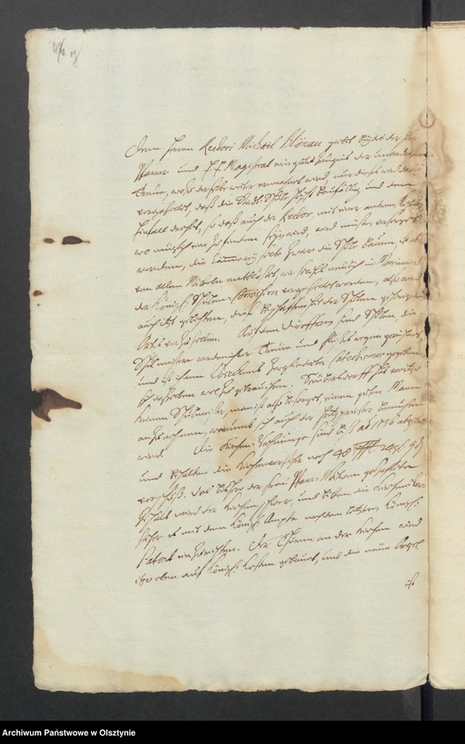 image.from.unit.number "Copia der geführten Kirchen Visitstions Recesse der Ämter Marienwerder [Kwidzyn] Schönberg [Szymbark] und Deutsch Eylau [Iława] de Anno 1738"