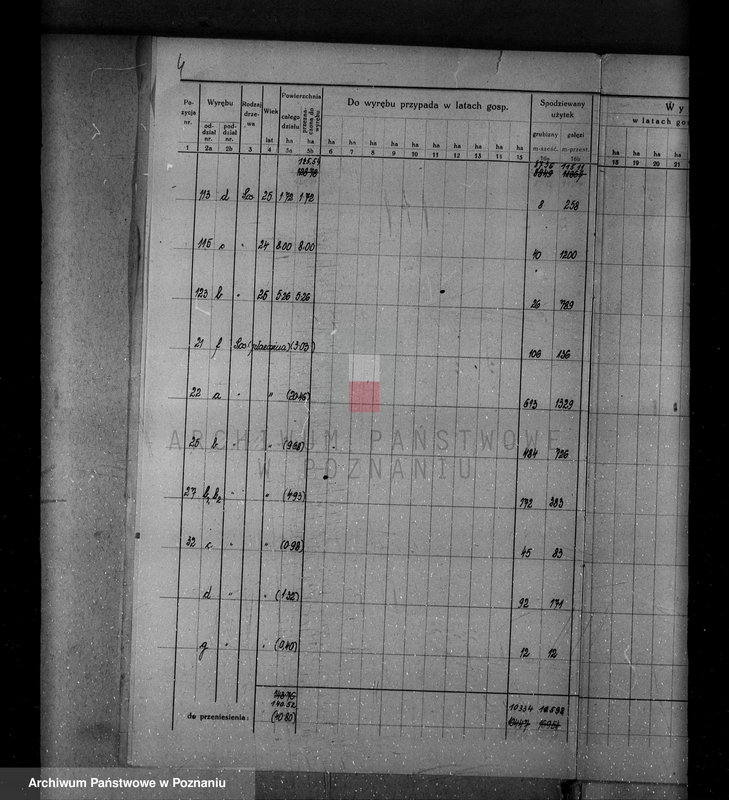 Obraz 10 z jednostki "/Nadzór nad gospodarką leśną w majątku Krucz-Goraj w powiecie czarnkowskim Nadleśnictwo Goraj/"