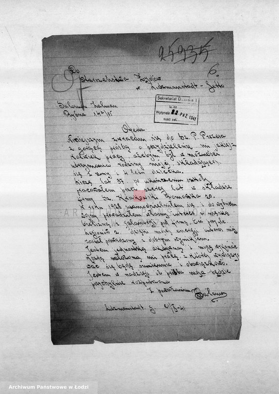 Obraz 9 z jednostki "[Podania o pracę]"