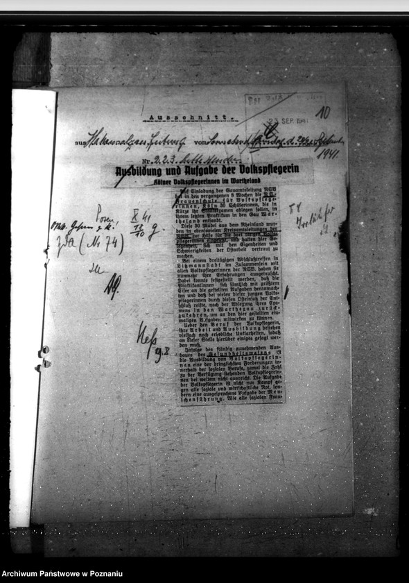 Obraz 14 z jednostki "Volkspflegerinnen - allgemeines. Insbesondere Ausbildung"