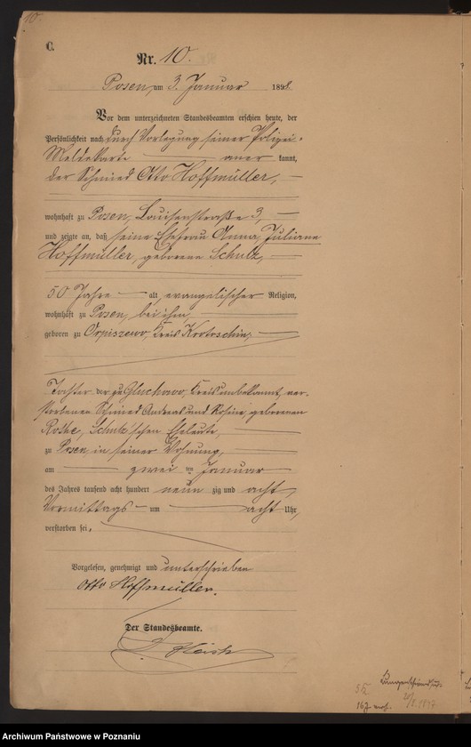 Obraz 13 z jednostki "Księga zgonów t. I"