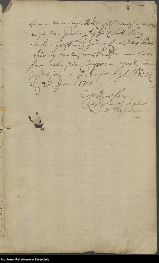 image.from.unit.number "Domkapitel contra Hofrat Felix v[on] Podevils und den Kriegskommissarius Paul Grantz in po debiti."