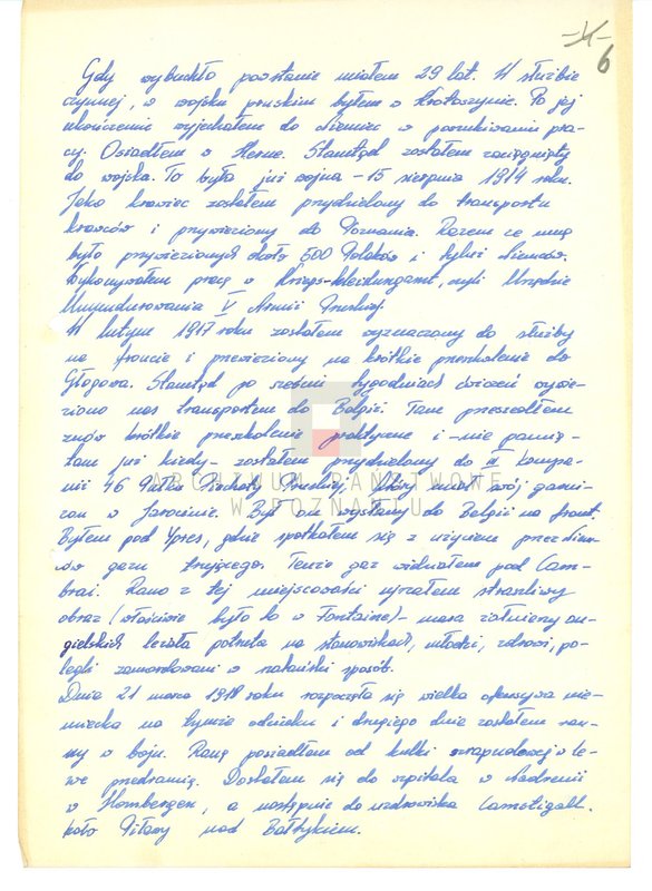 Obraz 16 z jednostki "Relacje i wspomnienia dotyczące powstania wielkopolskiego w Jarocinie i okolicy."