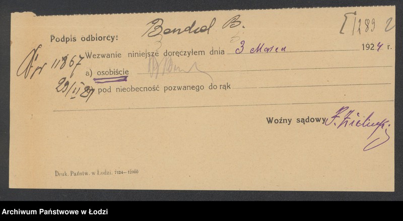 Obraz 4 z jednostki "Bendzel Boruch- sprzedaż manufaktury"