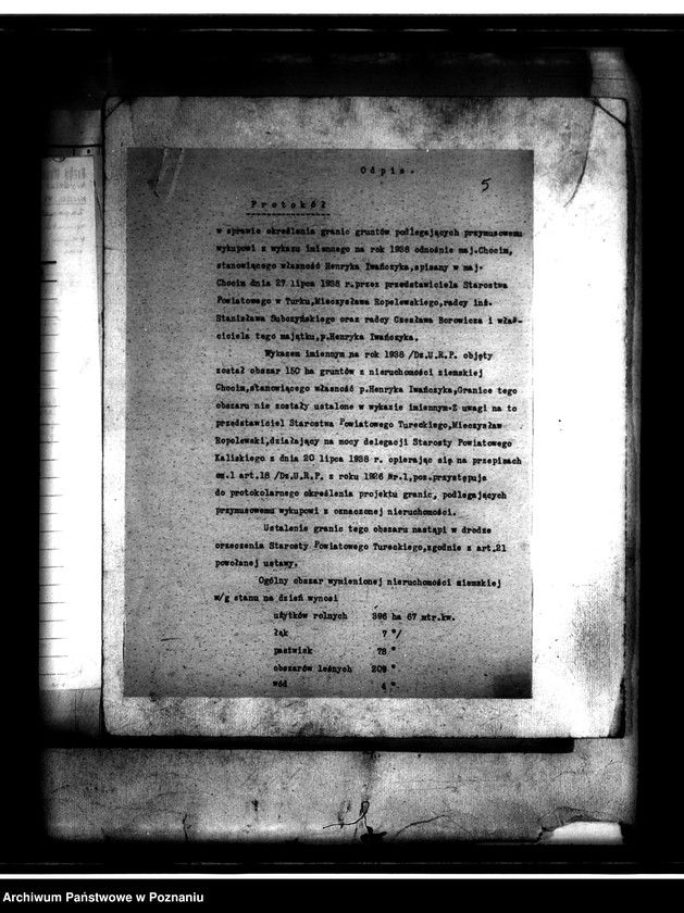 Obraz 9 z jednostki "Majątek Chocim powiatu tureckiego przymusowy wykup"