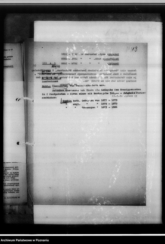 Obraz 17 z jednostki "Einziehungsprotokolle [ksiąg kościelnych] Kreis Kutno [powiat kutnowski, województwo łódzkie]"