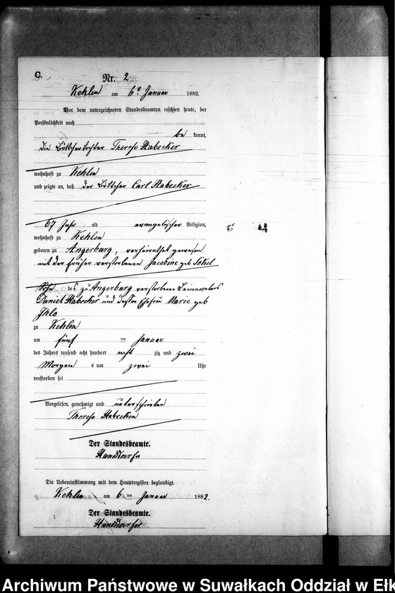 image.from.unit.number "Sterbe-Neben-Register des Preussischen Standes-Amtes Kehlen Kreis Angerburg"