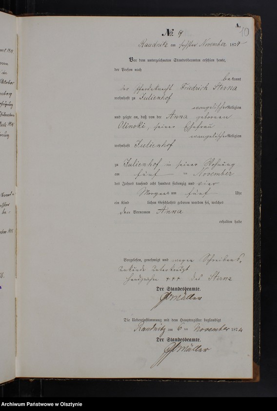 image.from.team "Urząd Stanu Cywilnego w Rudzienicach pow. iławski ( dawny pow. suski )"