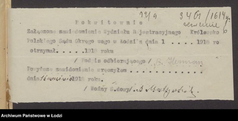 Obraz 8 z jednostki "Chaim Icko Stillerman, Zachariasz Herman- kupno i sprzedaż manufaktury"