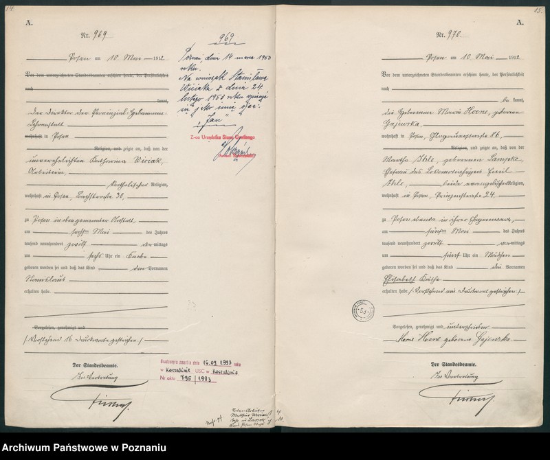 Obraz 10 z jednostki "Księga miejscowa urodzeń tom III [Rejestr główny urodzeń]"